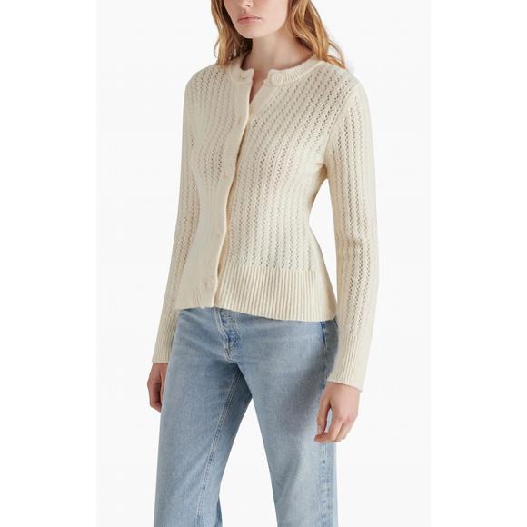 NEW STEVE MADDEN illiana cardigan in cream - Picture 3 of 3